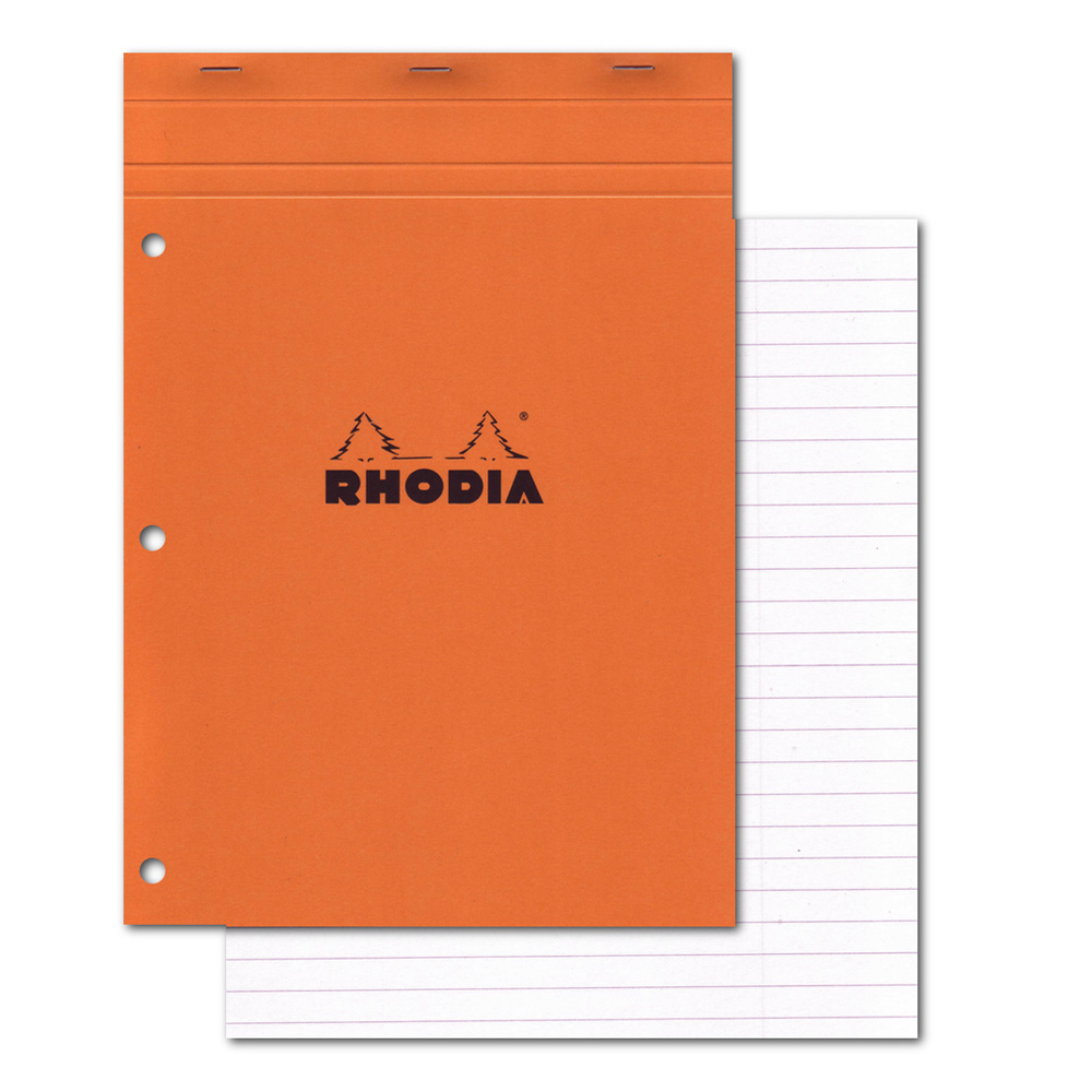 Rhodia Classic Orange Pad 8.25X11.75 Lined