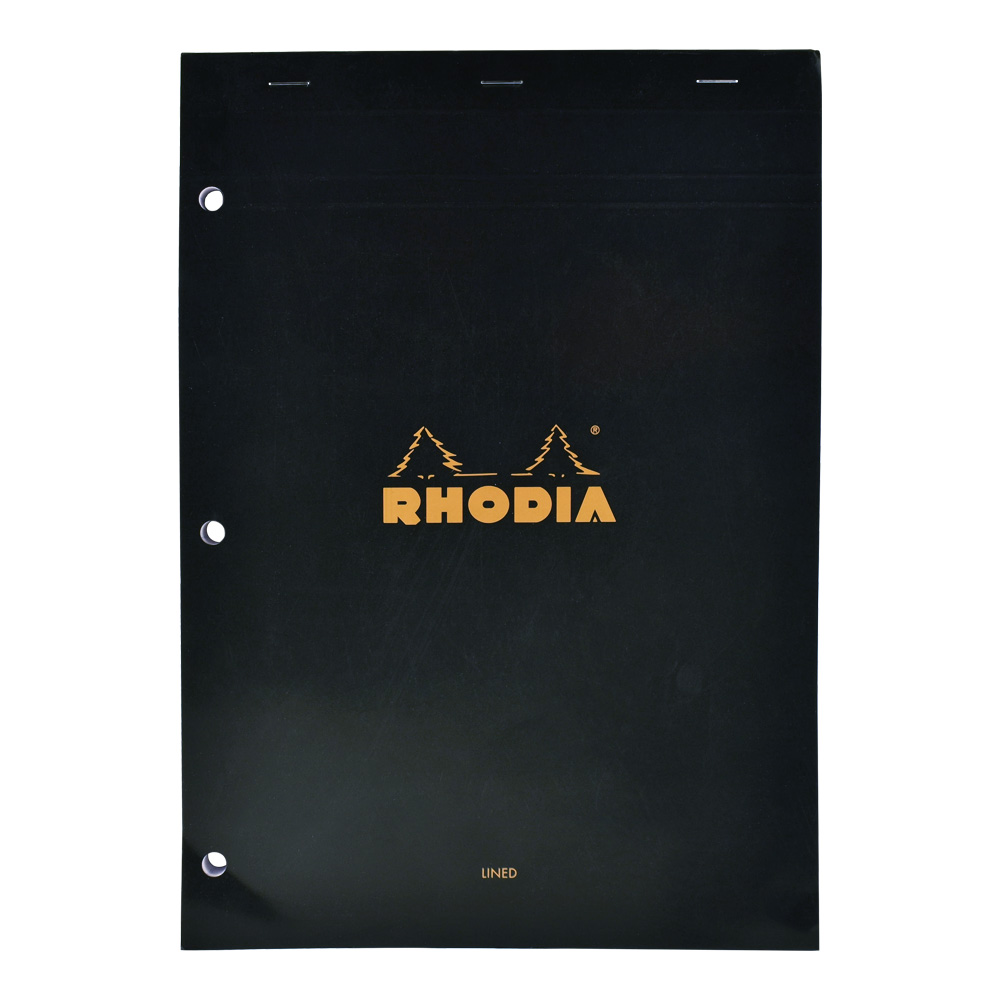 Rhodia Classic Black Pad 8.25X11.75 Lined