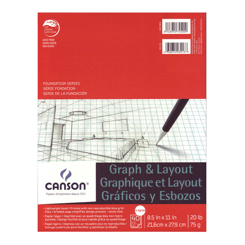 Canson Artist Series Pro-Layout Marker Pad, 50 Sheets/Pad (Various