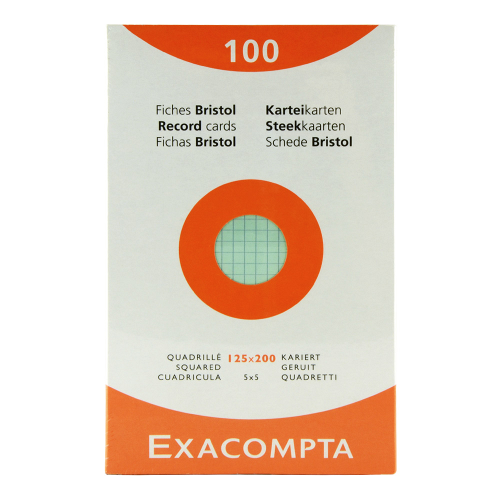 Exacompta Graph Index Cards