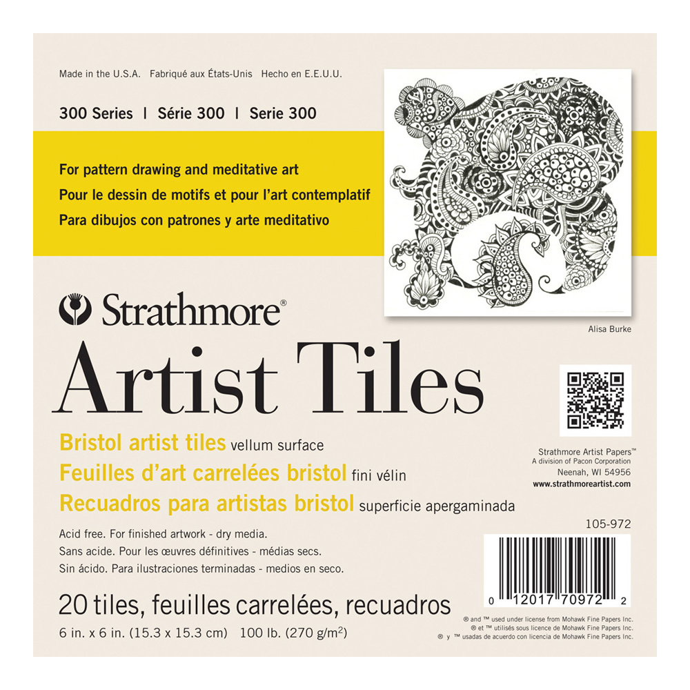 Strathmore Artist Tile Pad Bristol Vellum