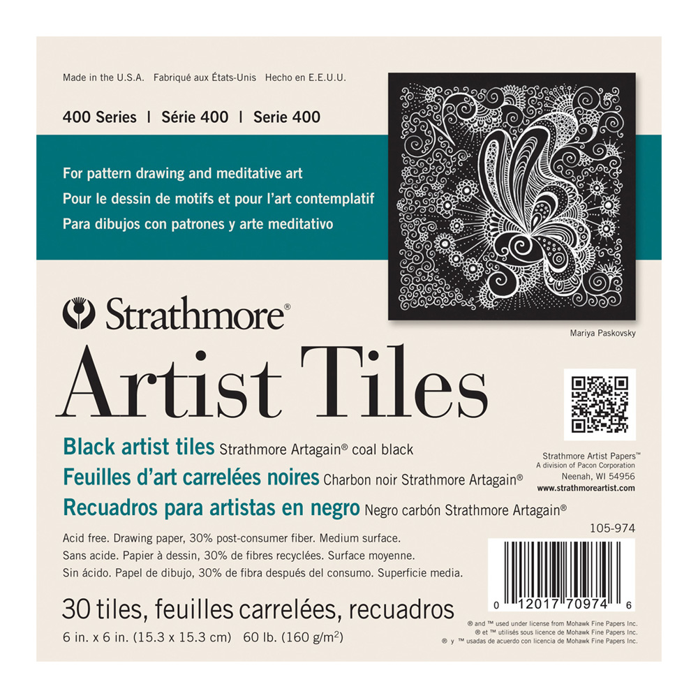 Strathmore Artist Tile Pad Artagain Black