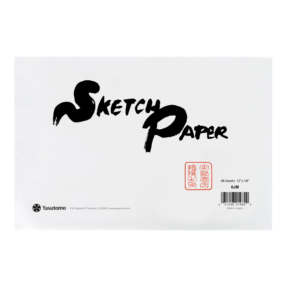 Yasutomo Rice Paper Sketch Pad 12X18 50 Shts