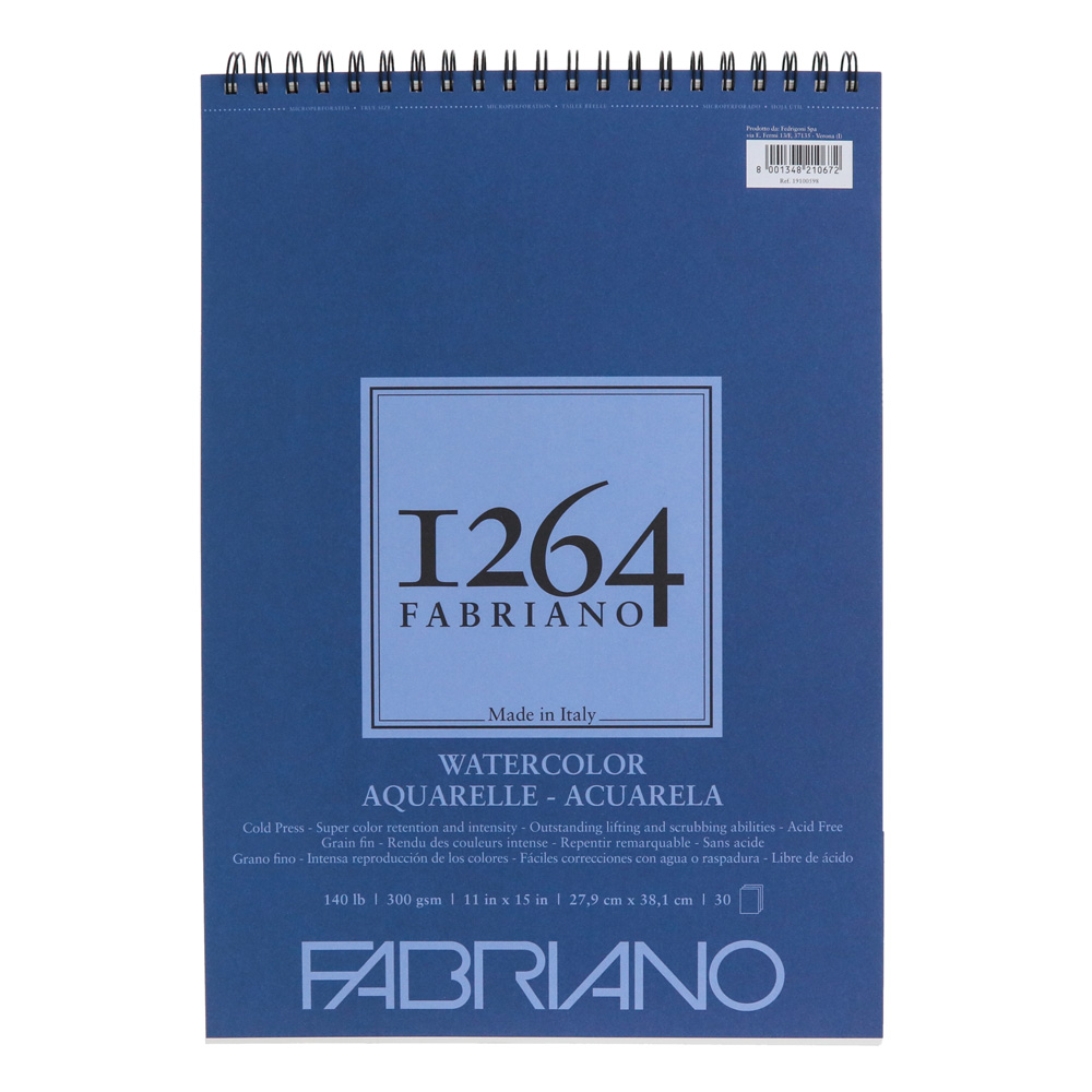 Fabriano 1264 WC Pad Spiral CP 140lb 11x15