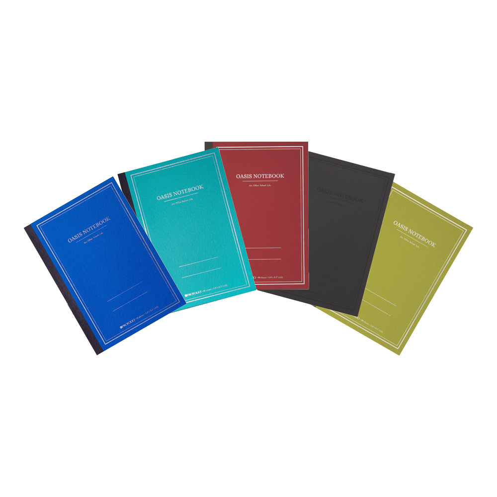 Itoya Oasis Notebooks Medium 5 Assorted Color