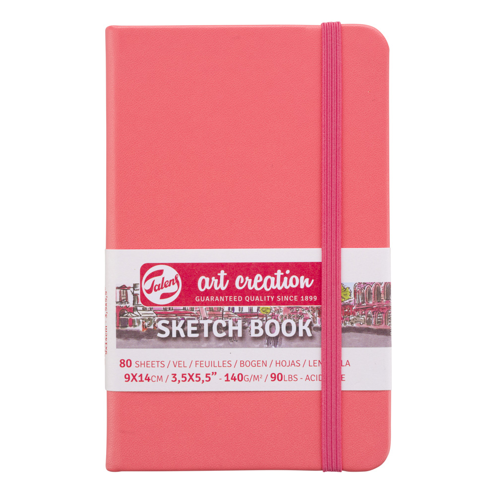 Art Creation Sketchbook Coral Red 3.5 x 5.5