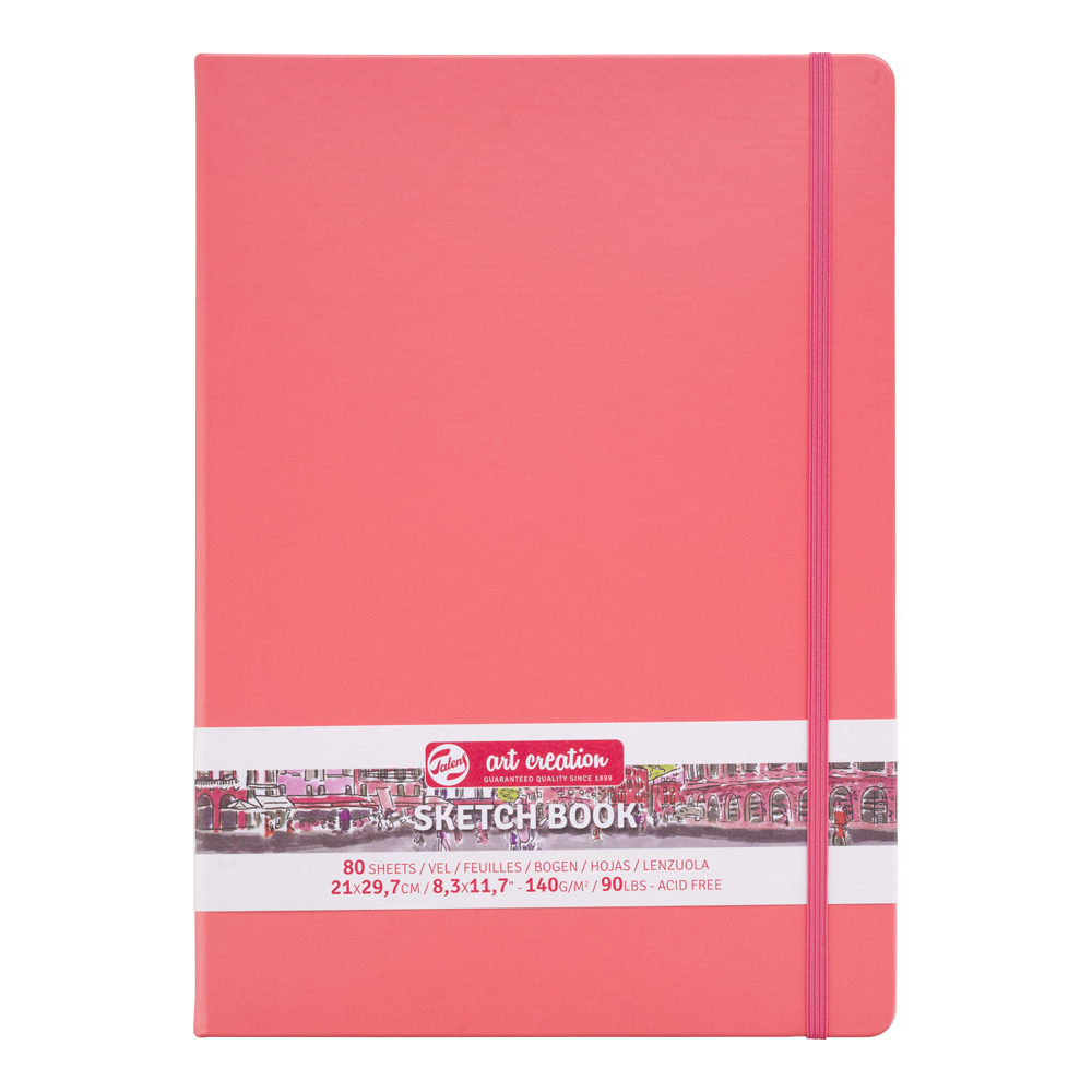 Art Creation Sketchbook Coral Red 8.3 x 11.7