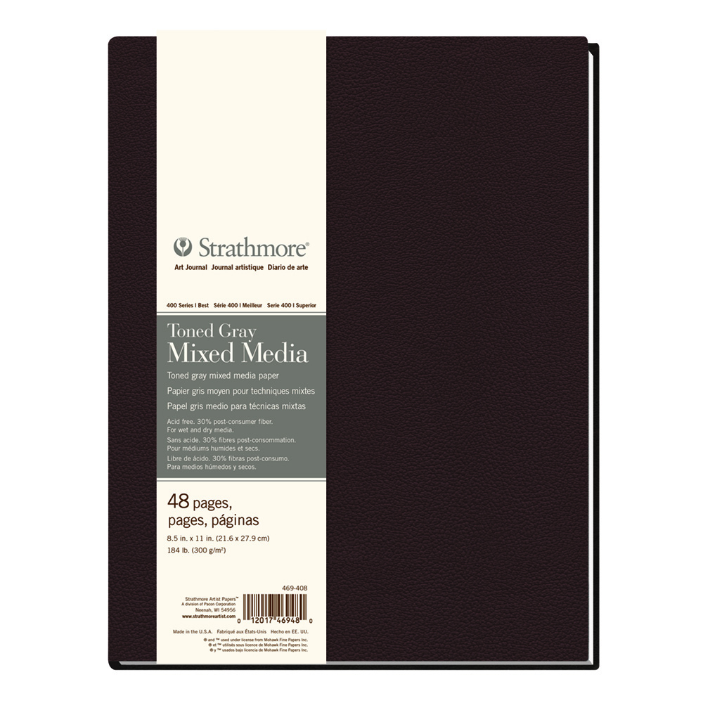 Strathmore Toned Gray Hardbound Mixed 8.5x11