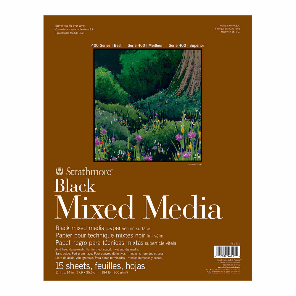 Strathmore Toned Mixed Media Pad 11x14 Black
