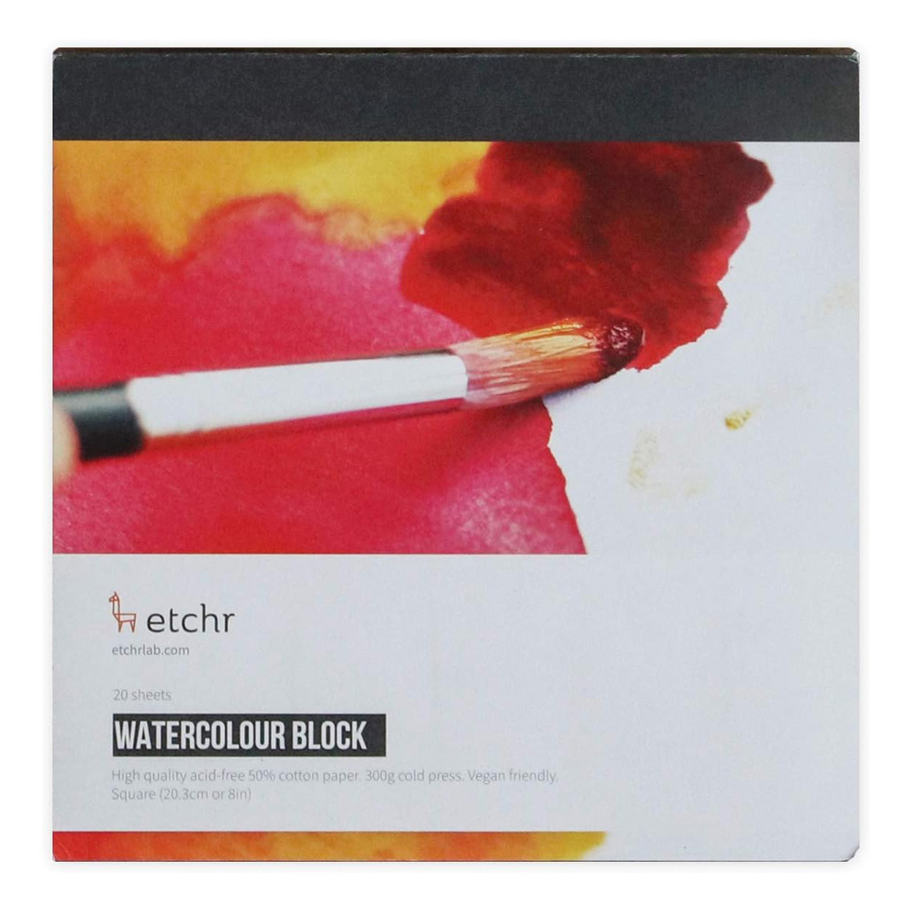 Etchr Watercolor Block 8x8 Cold Press