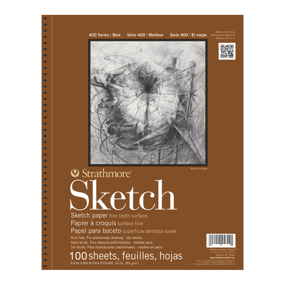 Strathmore 8.5 x 11 400 Series Sewn Bound Toned Tan Sketch Art Journal