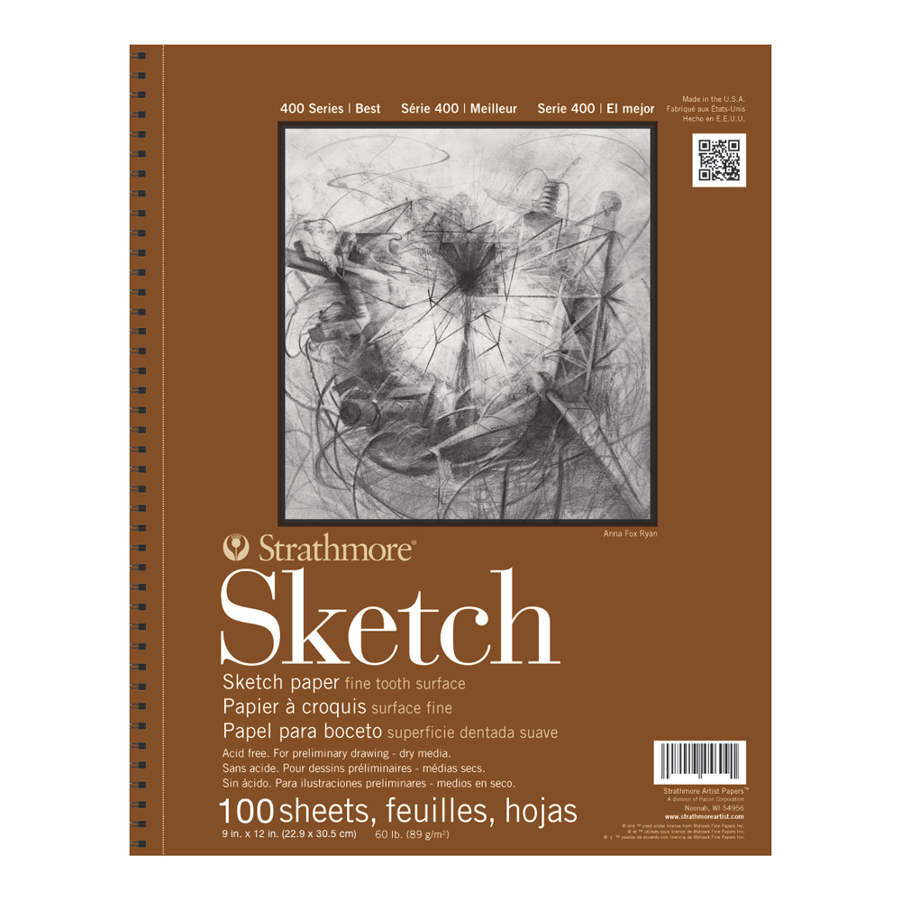 Strathmore 400 Sketch Pad 9X12 100/Sh