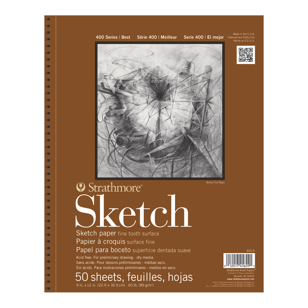 Strathmore 400 Sketch Pad 9X12 50/Sh