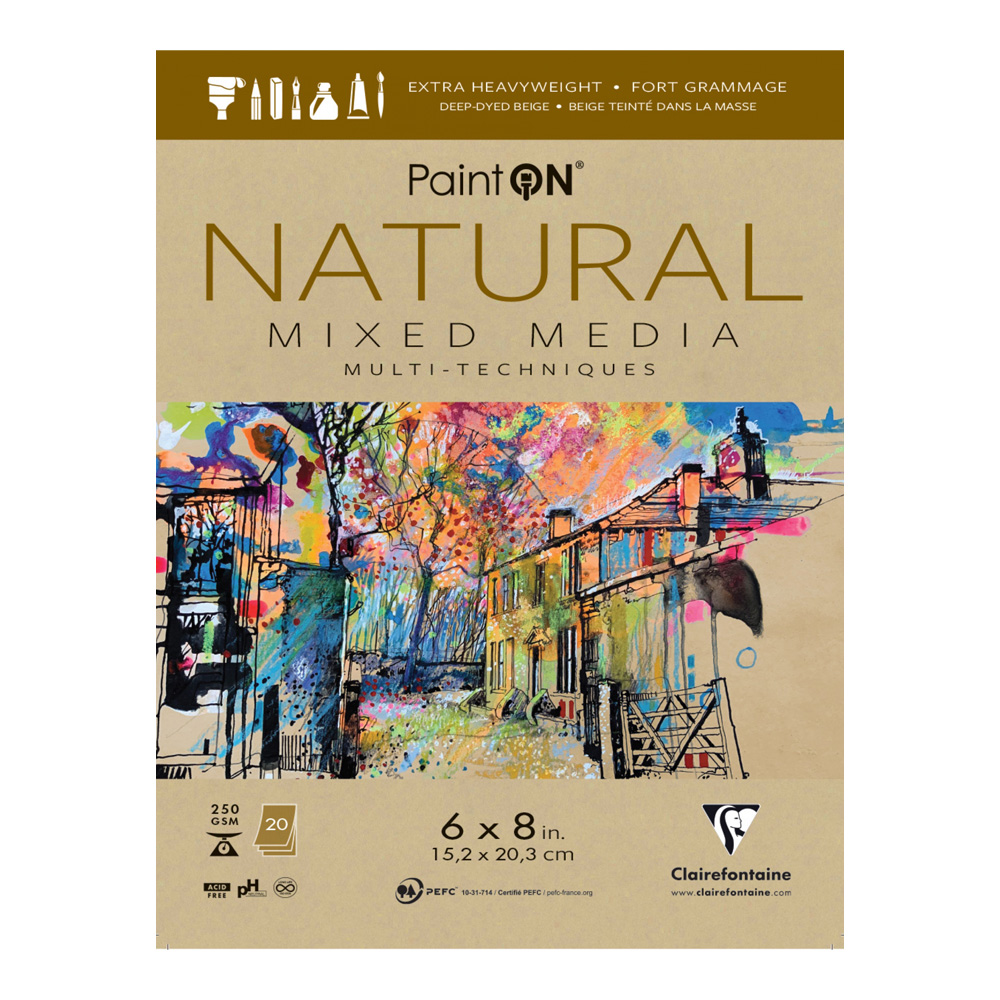 PaintOn Mixed Media Pad 6X8 Natural