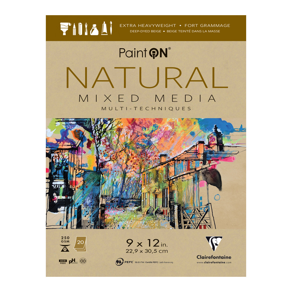 PaintOn Mixed Media Pad 9X12 Natural