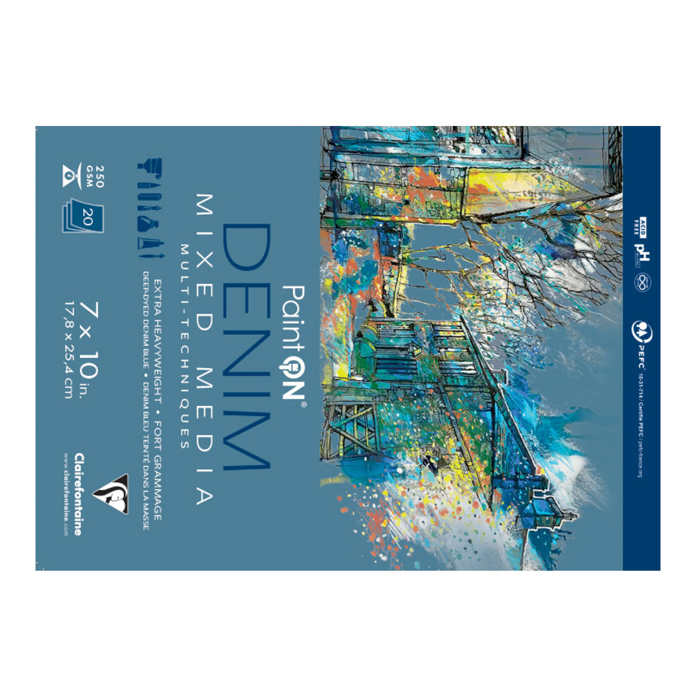 PaintOn Mixed Media Pad 7x10 Denim