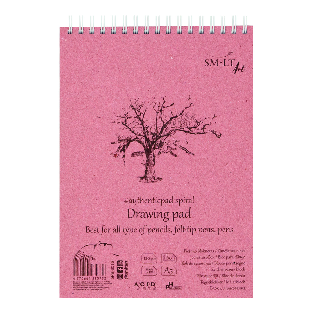 SMLT Authentic Spiral Drawing Pad A5