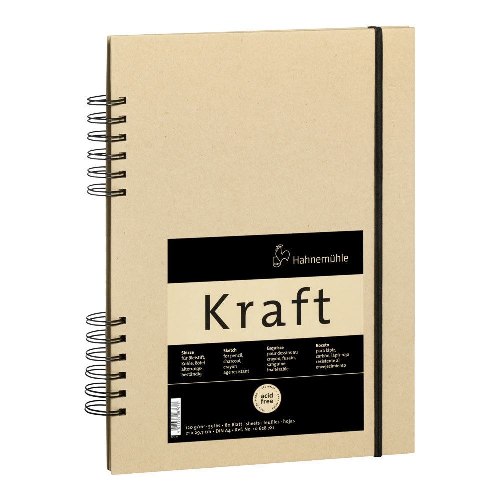 Hahnemuhle Kraft Paper Sketch Book A4 120gsm