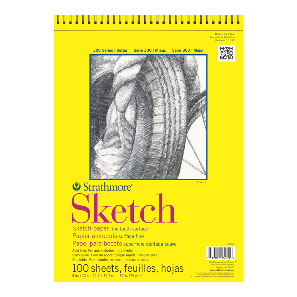 Strathmore 300 Spiral Sketch Pad 9X12