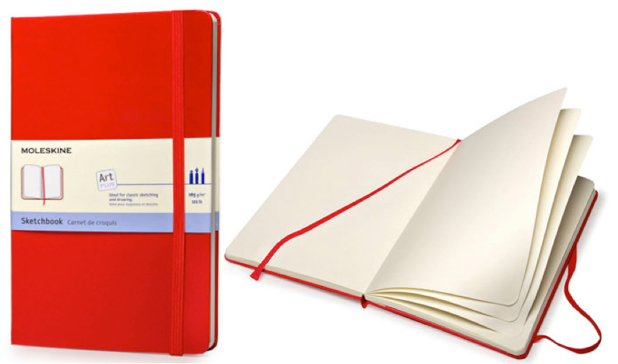 Moleskine Art Collection Large Sketchbook Red