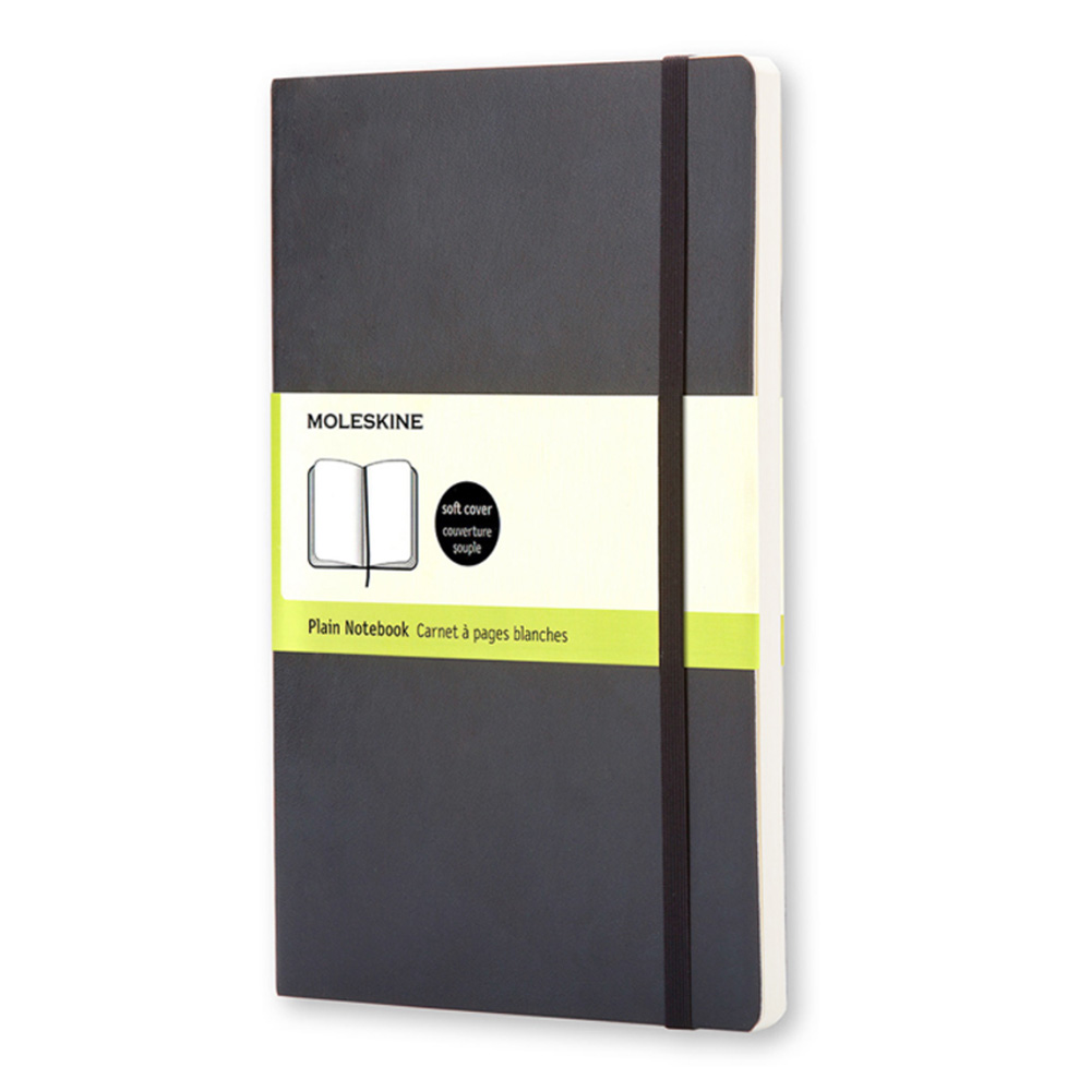 Moleskine XL Classic Softcover Plain Ntbk Blk