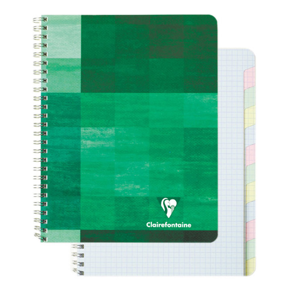 Clairefontaine Wire Book 6.75X8.75 Graph/Tabs