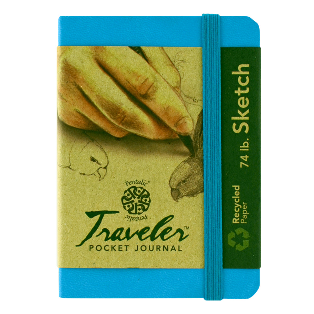 Travelers Pocket Journal 4X3 Bright Blue
