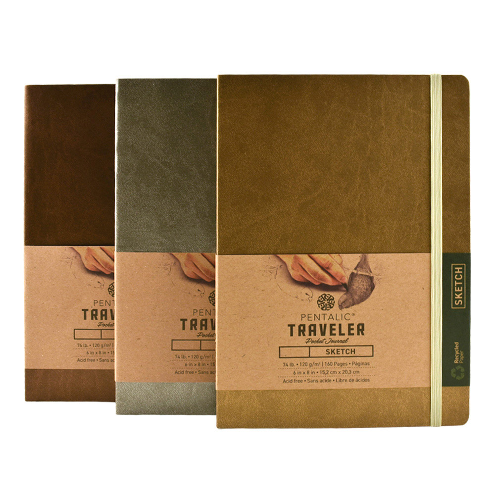 Travelers Sketch Book Metallic Set 8X6