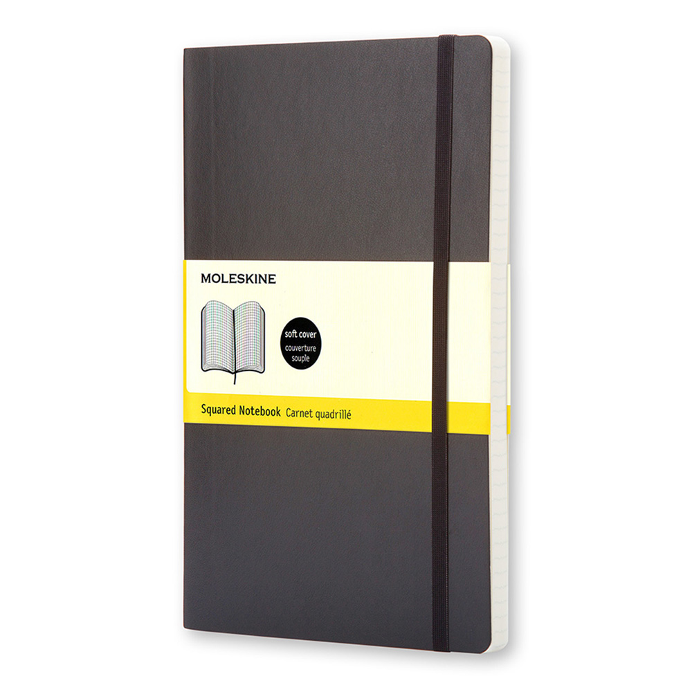 Moleskine Lg Softcover Ruled Ntbk Black