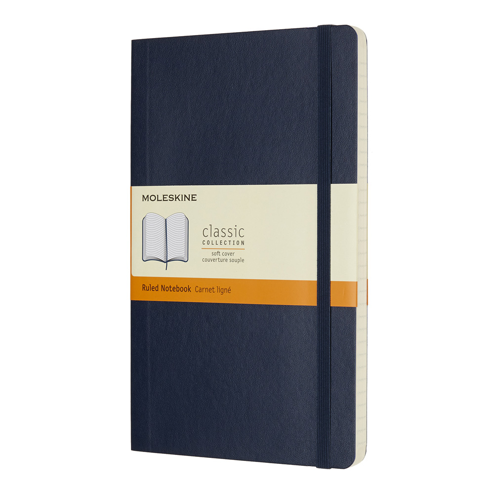 Moleskine Lg Softcover Ruled Ntbk Sapph Blue