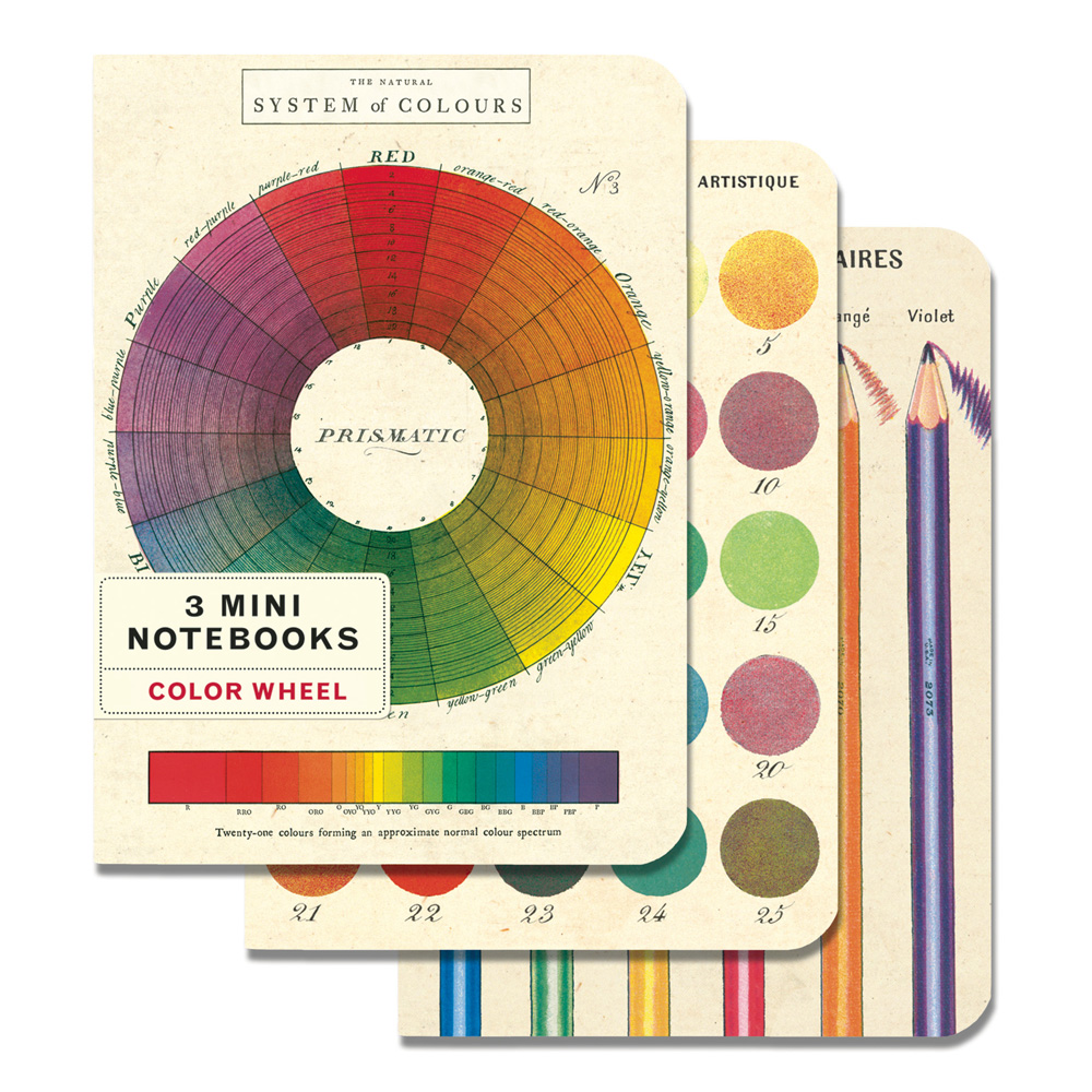 Cavallini Color Wheel Mini Notebooks