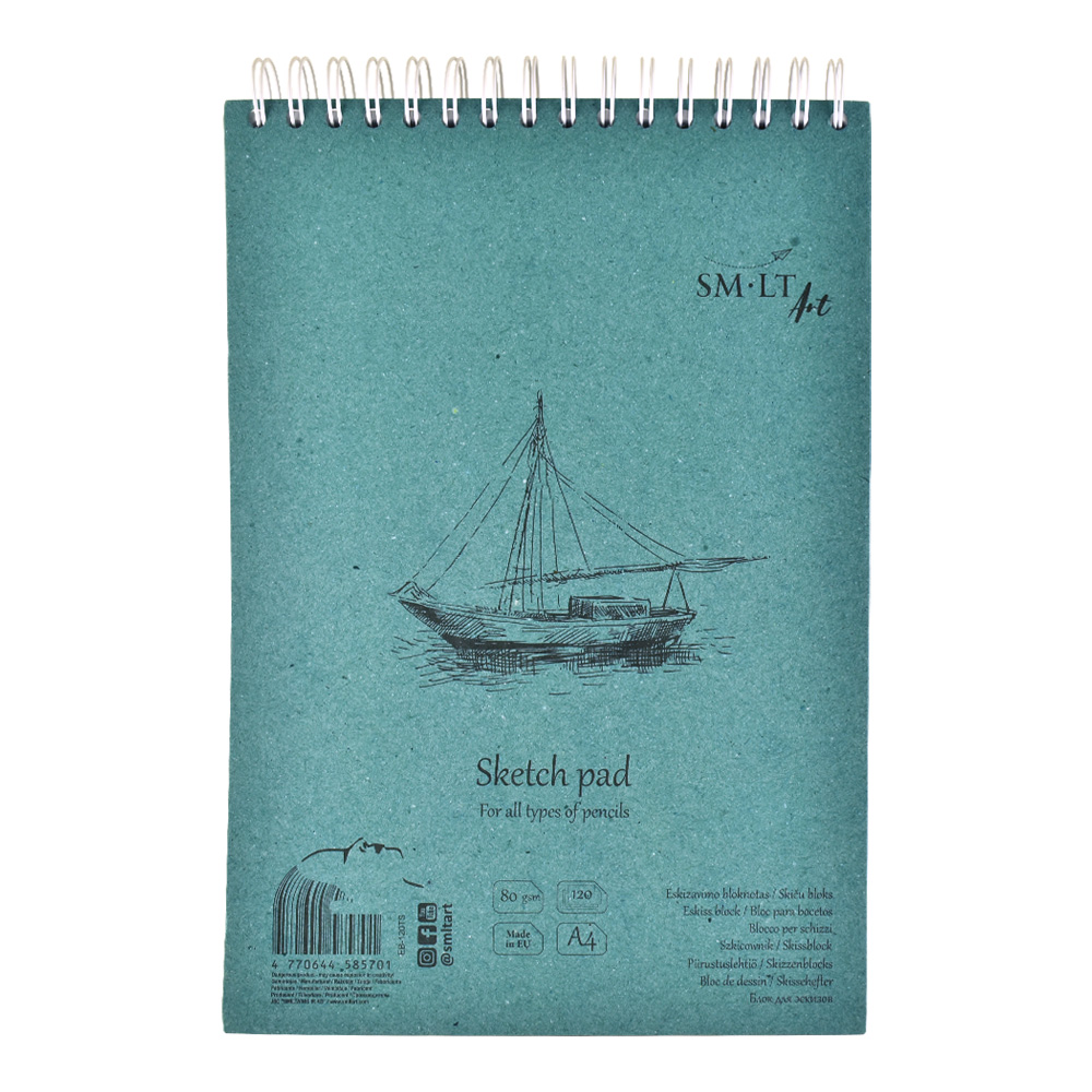 SMLT Authentic Spiral Sketch Pad A4