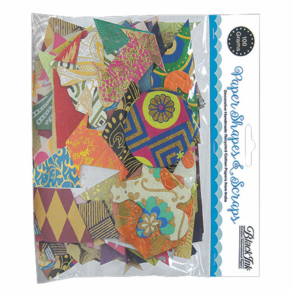 Paper Scrap Pack: Paper Shapes & Scraps 100gm