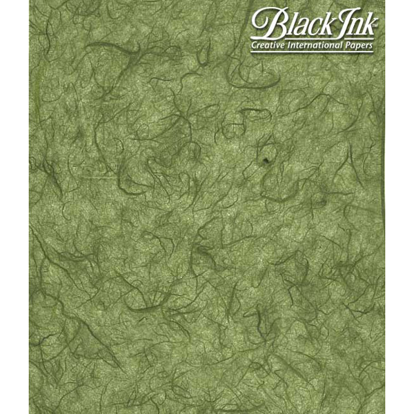 Paper Unryu Tissue Forest Green 25X37