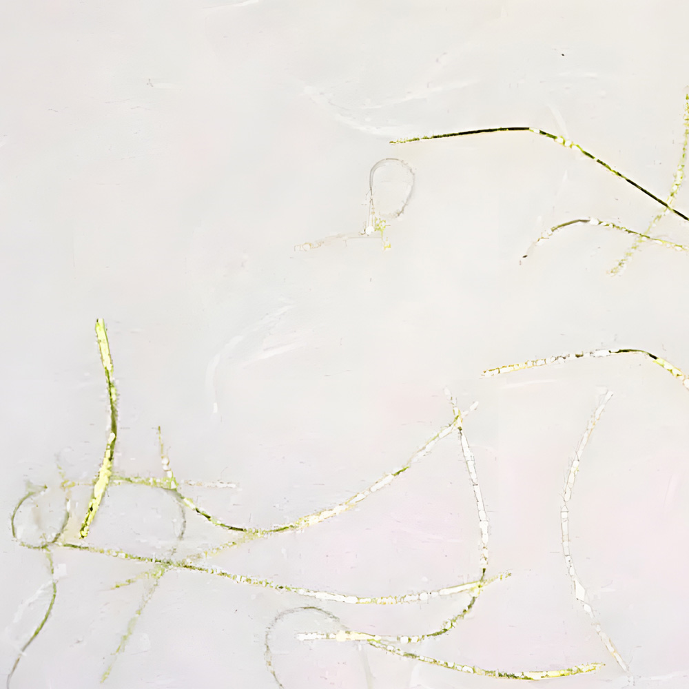 Paper Unryu Tissue White/ Gold Thread 25X37