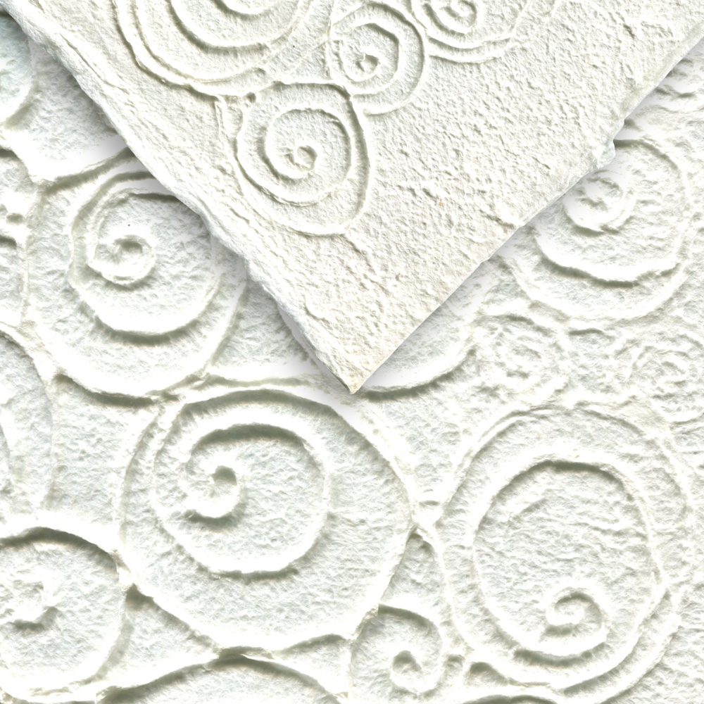 Paper Thai Heavy Embossed Swirl Ovals 21X31