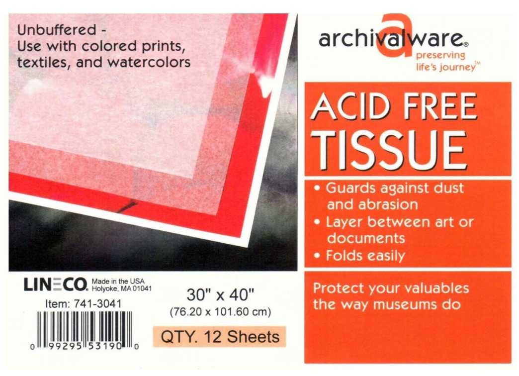 Lineco Acid Free Tissue 30X40 Pkg 12