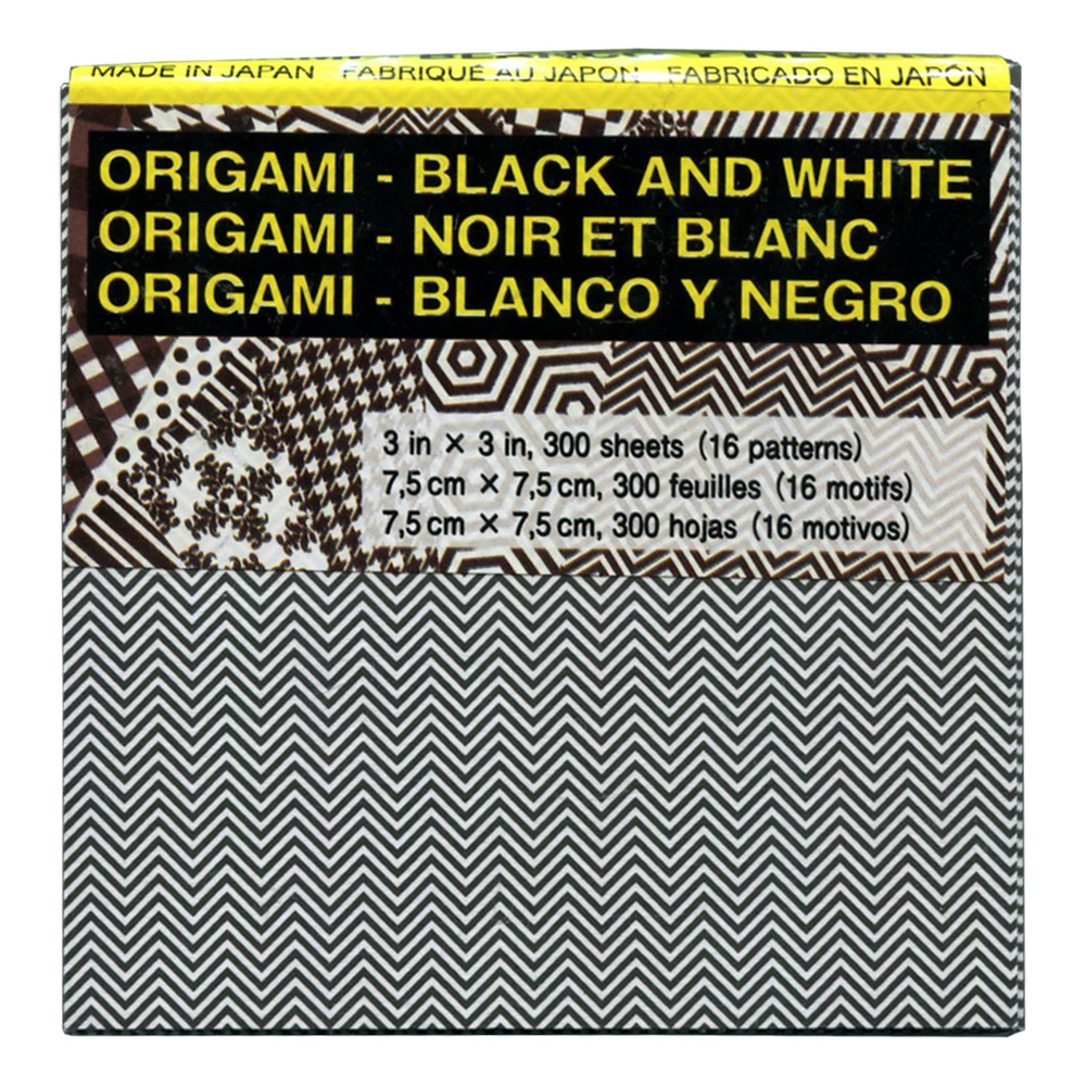 Origami Paper Black & White 3X3 300 Sheets