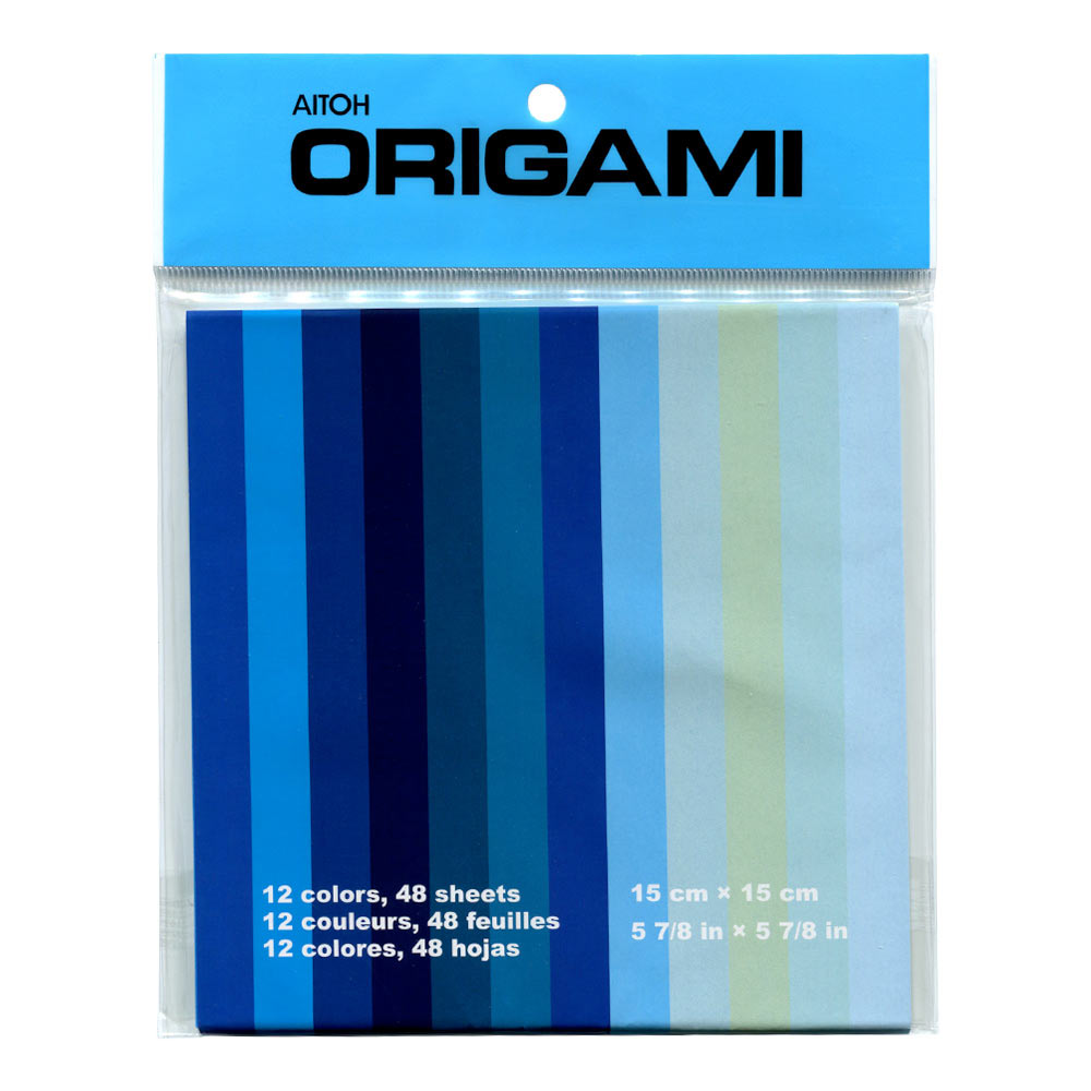 Origami Paper 12 Shades of Blue 6x6 48/Sheets