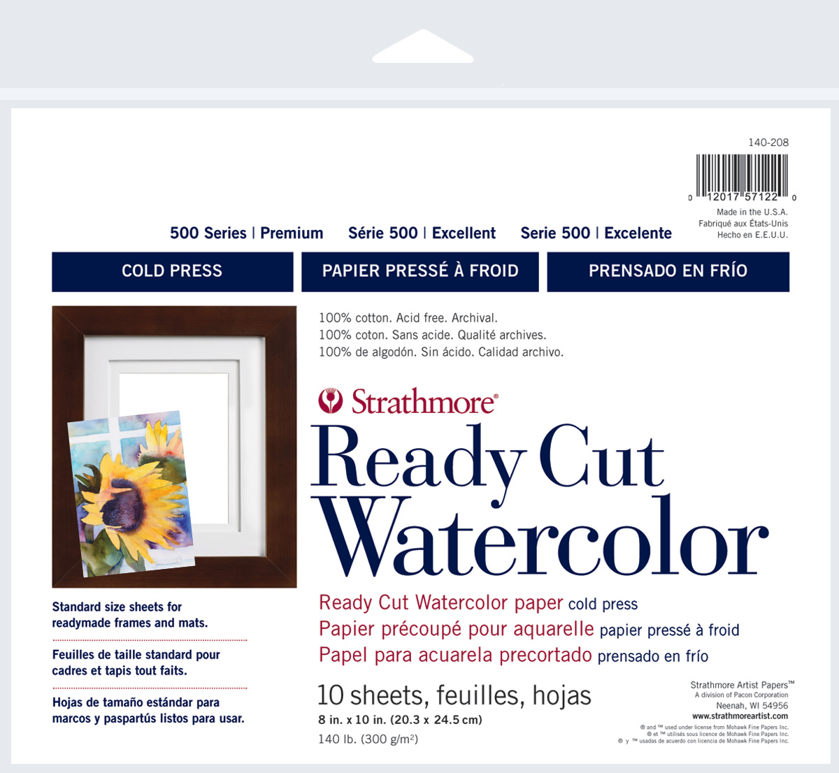 Strathmore Ready Cut WC Sheets 8X10 140Lb Cp