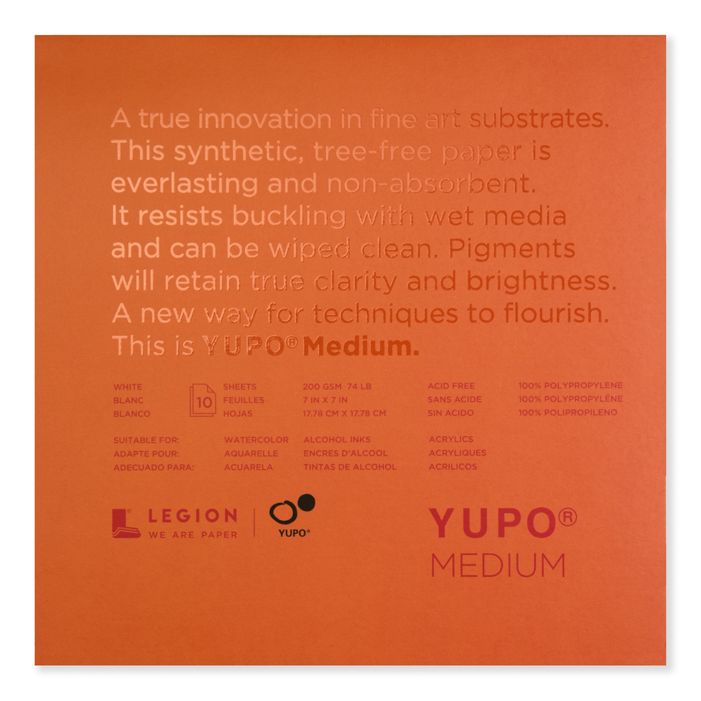 Yupo Polypropylene Pad Medium 74# 7X7