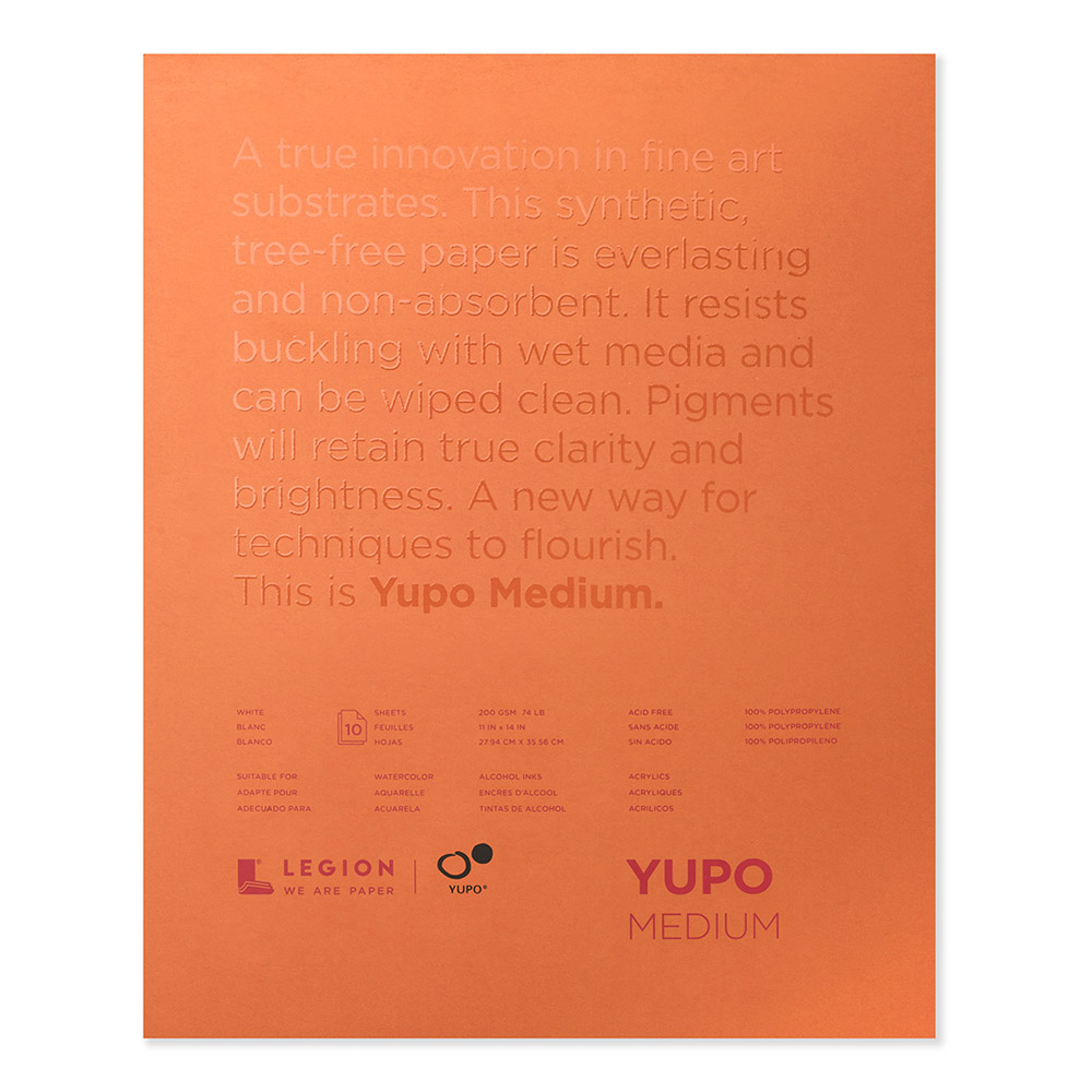 Yupo Polypropylene Pad Medium 74# 11 x 14 In