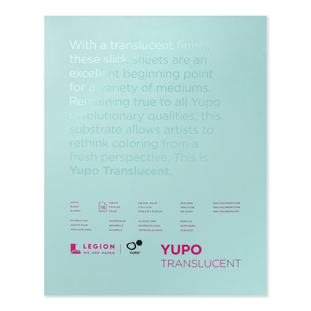 Yupo Polyprp Pad Translucent 104 lb 11 x 14