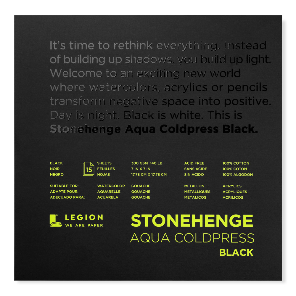 Stonehenge Aqua CP Pad Black 7 x 7 inches