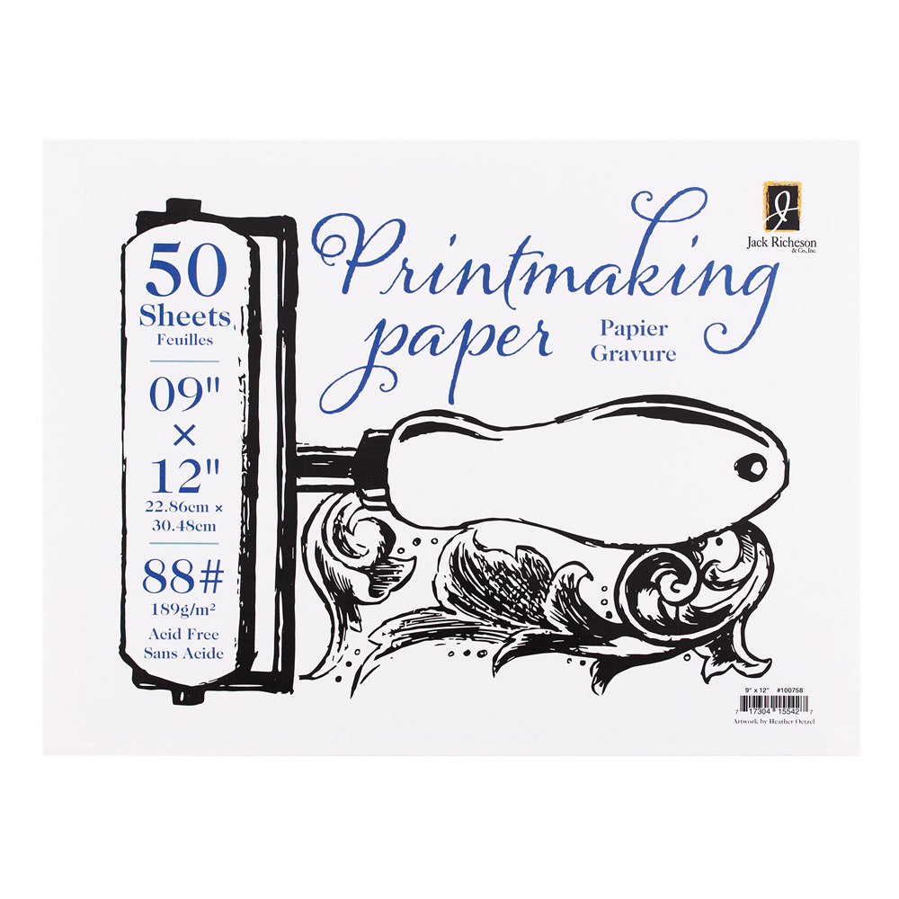 Richeson Printmaking Paper 88# 9X12 50Sh