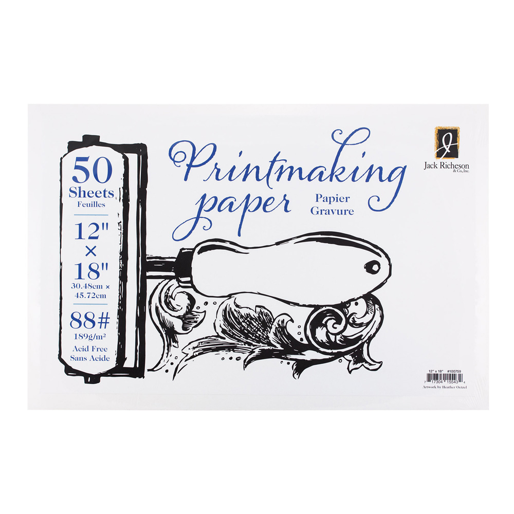 Richeson Printmaking Paper 88# 12X18 50Sh