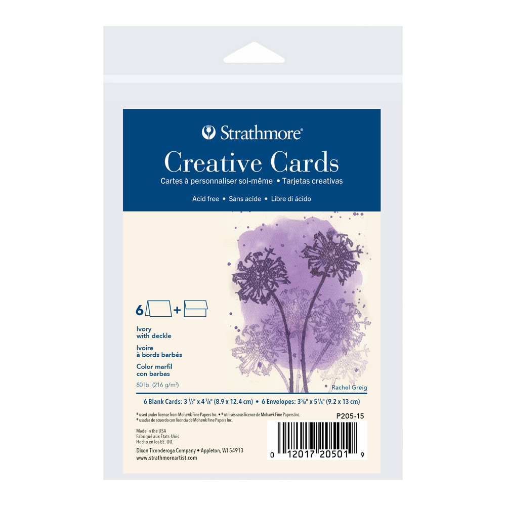 Strathmore Announce Cards Ivory Pk/6