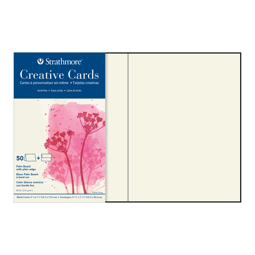 Strathmore Greeting Cards Palm Beach Wt Pk/50