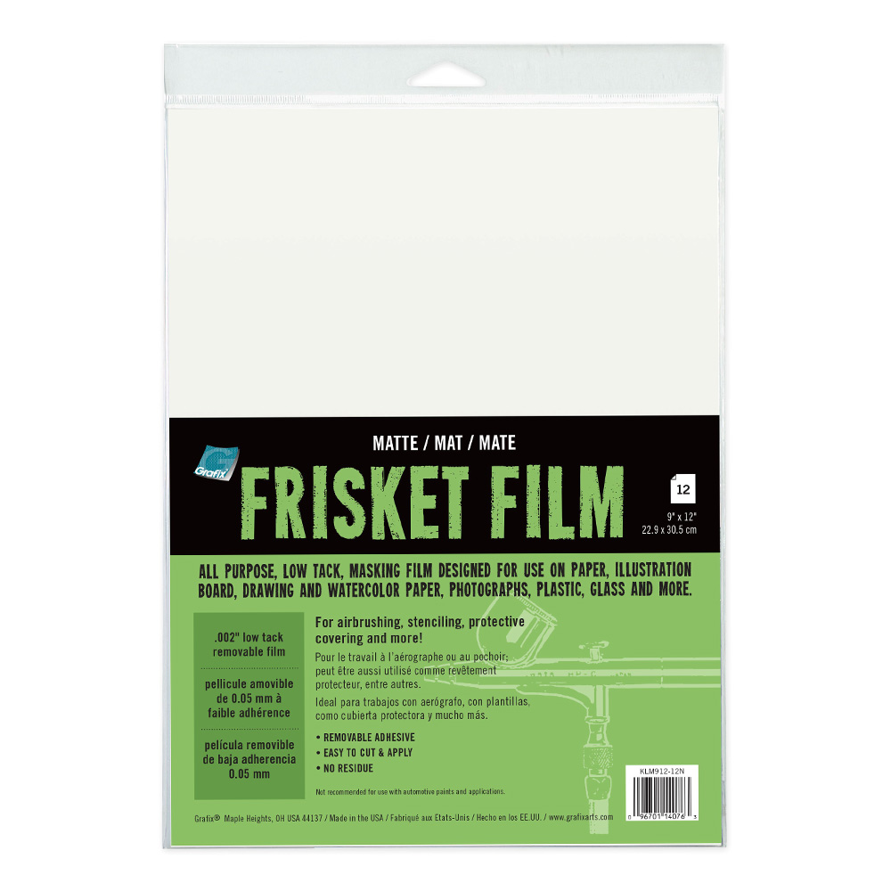 Grafix All-Purpose Frisket LT Matte 9x12 P/12