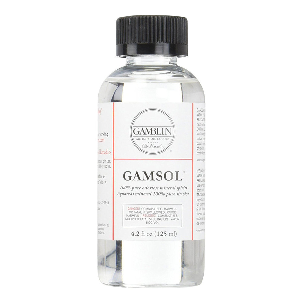 Gamblin Gamsol Odorless Mineral Spirits Bottle - 4.2 fl oz bottle